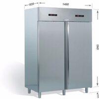 Armadio Refrigerato OASIS 1400 litri Metallizzato