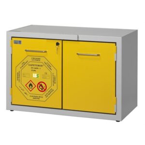 Armadi di sicurezza sottocappa per infiammabili SAFETYBOX 900/50 CM