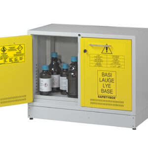 Armadio di sicurezza per chimici, acidi e basi sottocappa SAFETYBOX AB 900/50