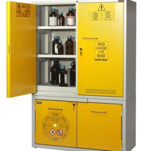 Armadio di sicurezza infiammabili + chimici, acidi e basi KEMIFIRE 1100 A TYPE A